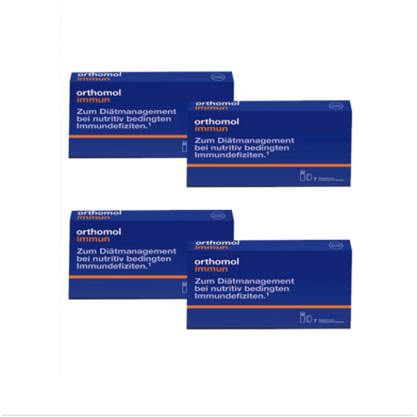 奧適寶 Orthomol - 行貨4盒裝Orthomol immun 德國頂級成人增強免疫系統營養素 （7 days) 4 x 오쏘몰 이뮨 액상+캡슐형